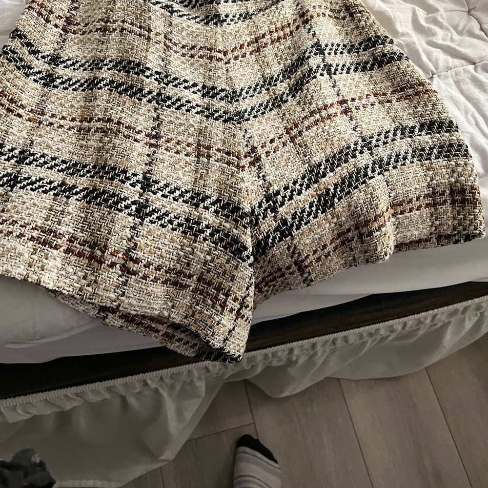 Zara plaid skort